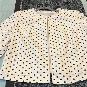 🖤 Tahari-Levine Studio Polka Dot Blazer – Size 16